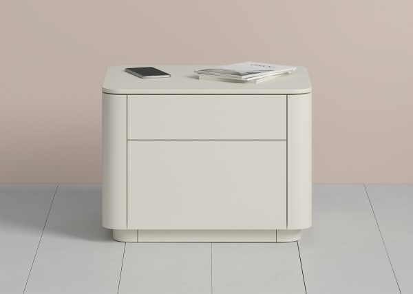 Тумба прикроватная Tammi 2 ящика ширина 50 см (молочный) — изображение 3