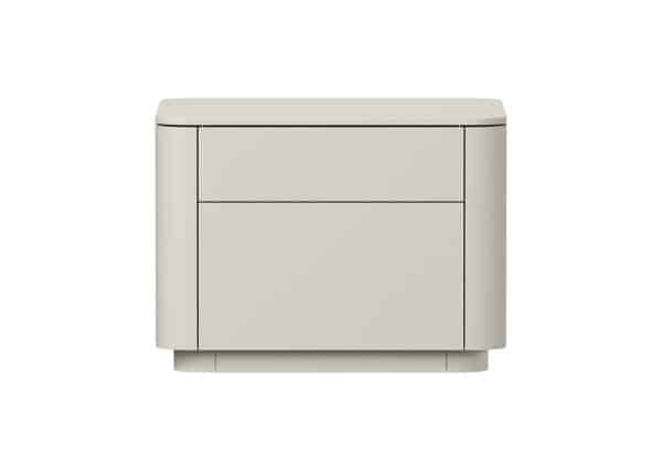 Тумба прикроватная Tammi 2 ящика ширина 50 см (молочный)