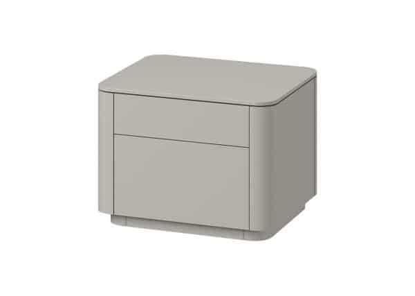 Тумба прикроватная Tammi 2 ящика ширина 50 см (серо-бежевый) — изображение 2