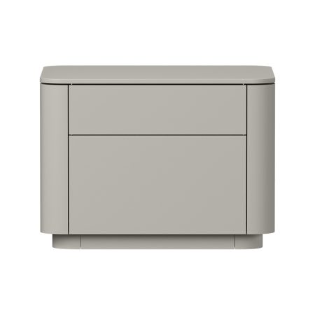 Тумба прикроватная Tammi 2 ящика ширина 50 см (серо-бежевый)