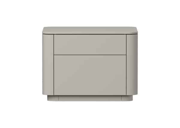 Тумба прикроватная Tammi 2 ящика ширина 50 см (серо-бежевый)