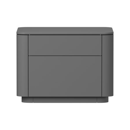 Тумба прикроватная Tammi 2 ящика ширина 50 см (серый)
