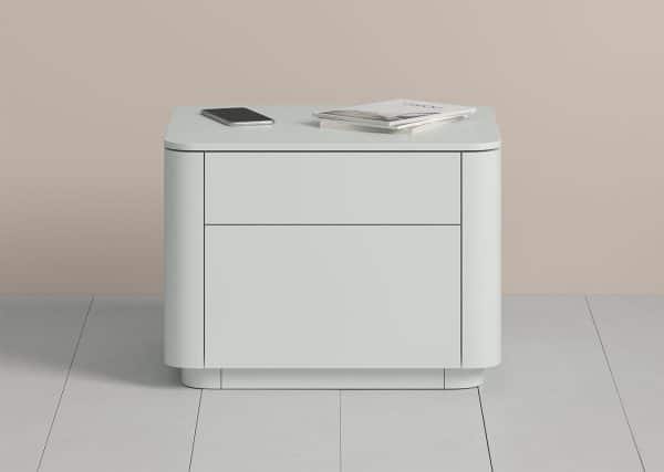 Тумба прикроватная Tammi 2 ящика ширина 50 см (светло-серый) — изображение 3