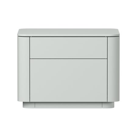 Тумба прикроватная Tammi 2 ящика ширина 50 см (светло-серый)