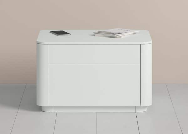 Тумба прикроватная Tammi 2 ящика ширина 60 см (белый) — изображение 3