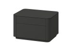 Тумба прикроватная Tammi 2 ящика ширина 60 см (черный) — изображение 2