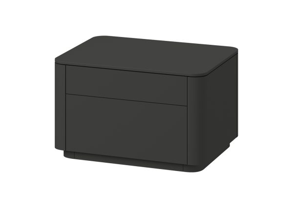 Тумба прикроватная Tammi 2 ящика ширина 60 см (черный) — изображение 2