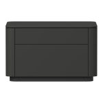 Тумба прикроватная Tammi 2 ящика ширина 60 см (черный)