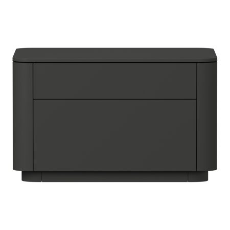 Тумба прикроватная Tammi 2 ящика ширина 60 см (черный)