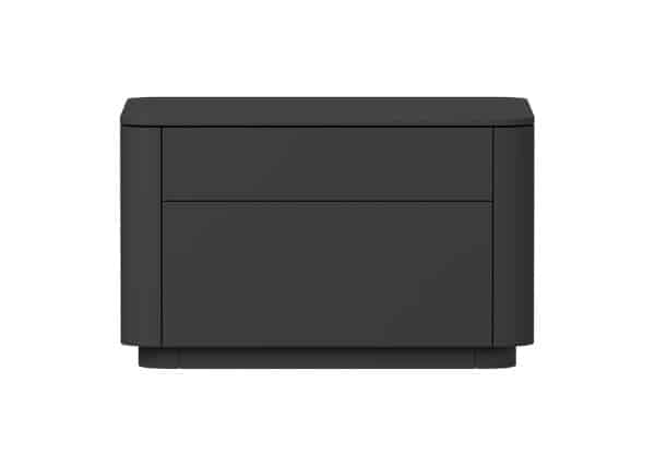 Тумба прикроватная Tammi 2 ящика ширина 60 см (черный)