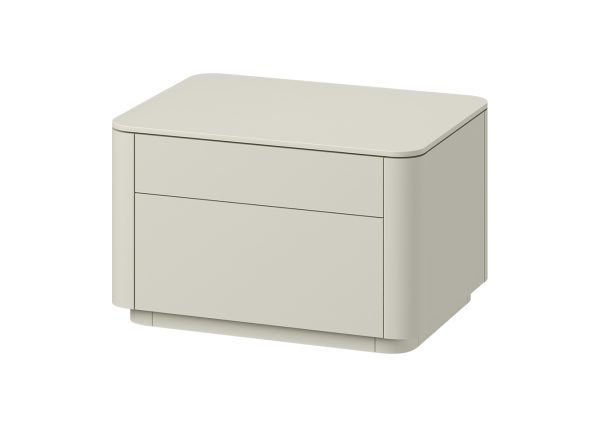 Тумба прикроватная Tammi 2 ящика ширина 60 см (молочный) — изображение 2