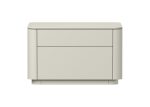 Тумба прикроватная Tammi 2 ящика ширина 60 см (молочный)