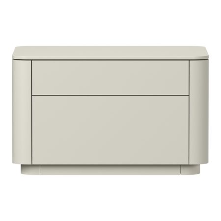 Тумба прикроватная Tammi 2 ящика ширина 60 см (молочный)