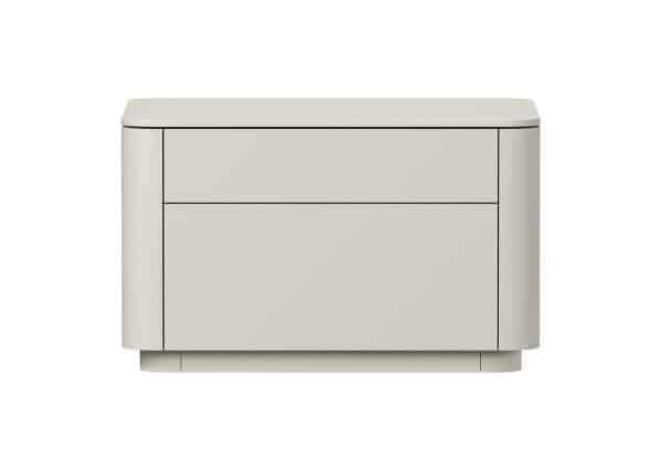 Тумба прикроватная Tammi 2 ящика ширина 60 см (молочный)