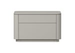 Тумба прикроватная Tammi 2 ящика ширина 60 см (серо-бежевый)