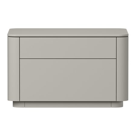 Тумба прикроватная Tammi 2 ящика ширина 60 см (серо-бежевый)