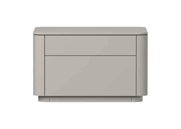 Тумба прикроватная Tammi 2 ящика ширина 60 см (серо-бежевый)