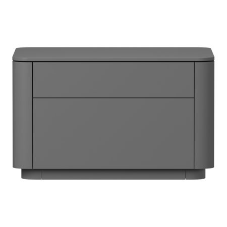 Тумба прикроватная Tammi 2 ящика ширина 60 см (серый)
