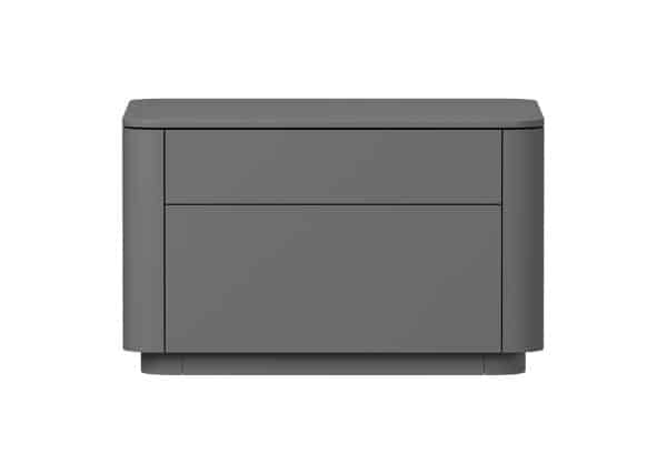 Тумба прикроватная Tammi 2 ящика ширина 60 см (серый)