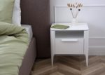 Тумба прикроватная Type 1 полка 1 ящик ширина 50 см (белый) — изображение 4