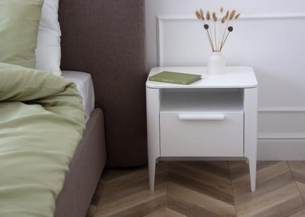 Тумба прикроватная Type 1 полка 1 ящик ширина 50 см (белый) — изображение 4