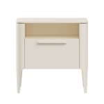 Тумба прикроватная Type 1 полка 1 ящик ширина 50 см (молочный)