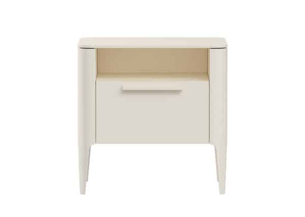 Тумба прикроватная Type 1 полка 1 ящик ширина 50 см (молочный)