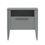 Тумба прикроватная Type 1 полка 1 ящик ширина 50 см (серый)