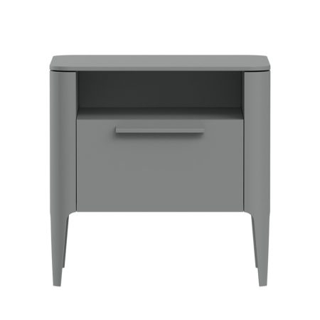 Тумба прикроватная Type 1 полка 1 ящик ширина 50 см (серый)