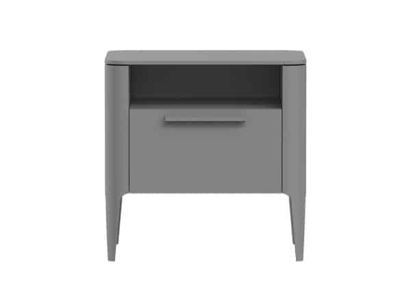 Тумба прикроватная Type 1 полка 1 ящик ширина 50 см (серый)