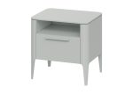 Тумба прикроватная Type 1 полка 1 ящик ширина 50 см (светло-серый) — изображение 2
