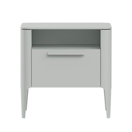 Тумба прикроватная Type 1 полка 1 ящик ширина 50 см (светло-серый)