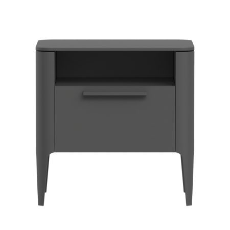 Тумба прикроватная Type 1 полка 1 ящик ширина 50 см (темно-серый)