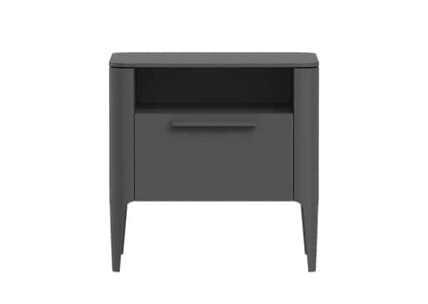 Тумба прикроватная Type 1 полка 1 ящик ширина 50 см (темно-серый)