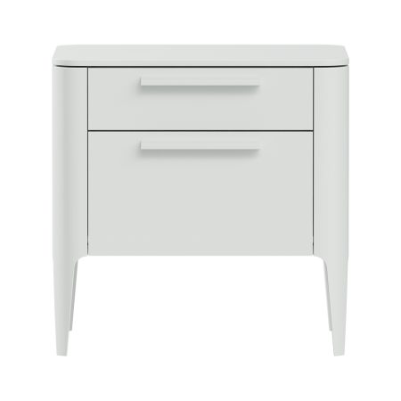 Тумба прикроватная Type 2 ящика ширина 50 см (белый)