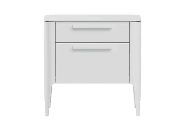 Тумба прикроватная Type 2 ящика ширина 50 см (белый)