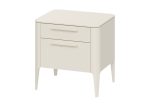 Тумба прикроватная Type 2 ящика ширина 50 см (молочный) — изображение 2