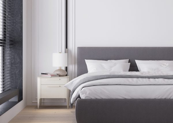 Тумба прикроватная Type 2 ящика ширина 50 см (молочный) — изображение 3