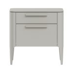 Тумба прикроватная Type 2 ящика ширина 50 см (серо-бежевый)