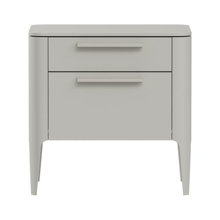 Тумба прикроватная Type 2 ящика ширина 50 см (серо-бежевый)