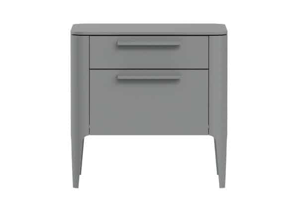 Тумба прикроватная Type 2 ящика ширина 50 см (серый)