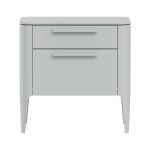 Тумба прикроватная Type 2 ящика ширина 50 см (светло-серый)