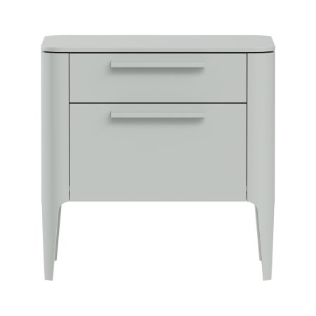 Тумба прикроватная Type 2 ящика ширина 50 см (светло-серый)