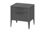 Тумба прикроватная Type 2 ящика ширина 50 см (темно-серый) — изображение 2