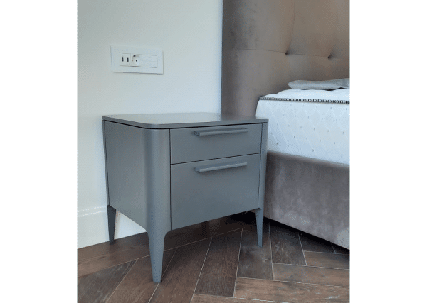 Тумба прикроватная Type 2 ящика ширина 50 см (темно-серый) — изображение 3