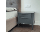 Тумба прикроватная Type 2 ящика ширина 50 см (темно-серый) — изображение 4