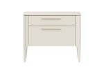 Тумба прикроватная Type 2 ящика ширина 60 см (молочный)