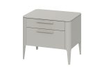 Тумба прикроватная Type 2 ящика ширина 60 см (серо-бежевый) — изображение 2