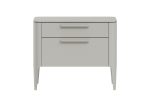 Тумба прикроватная Type 2 ящика ширина 60 см (серо-бежевый)