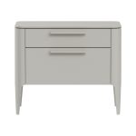 Тумба прикроватная Type 2 ящика ширина 60 см (серо-бежевый)